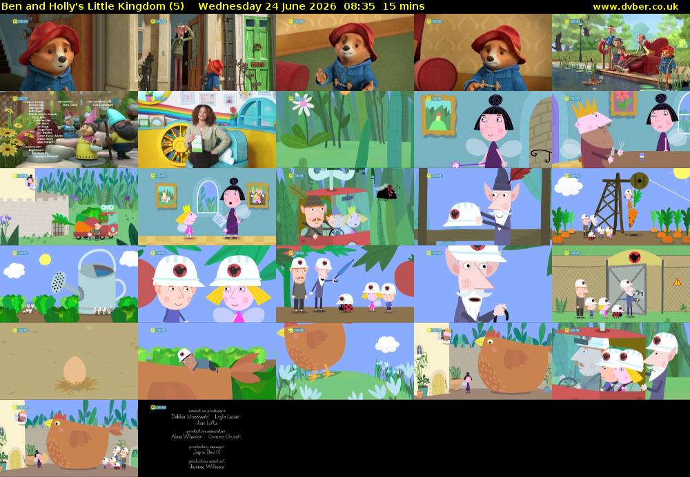 Ben and Holly's Little Kingdom (5) Wednesday 24 June 2026 08:35 - 08:50