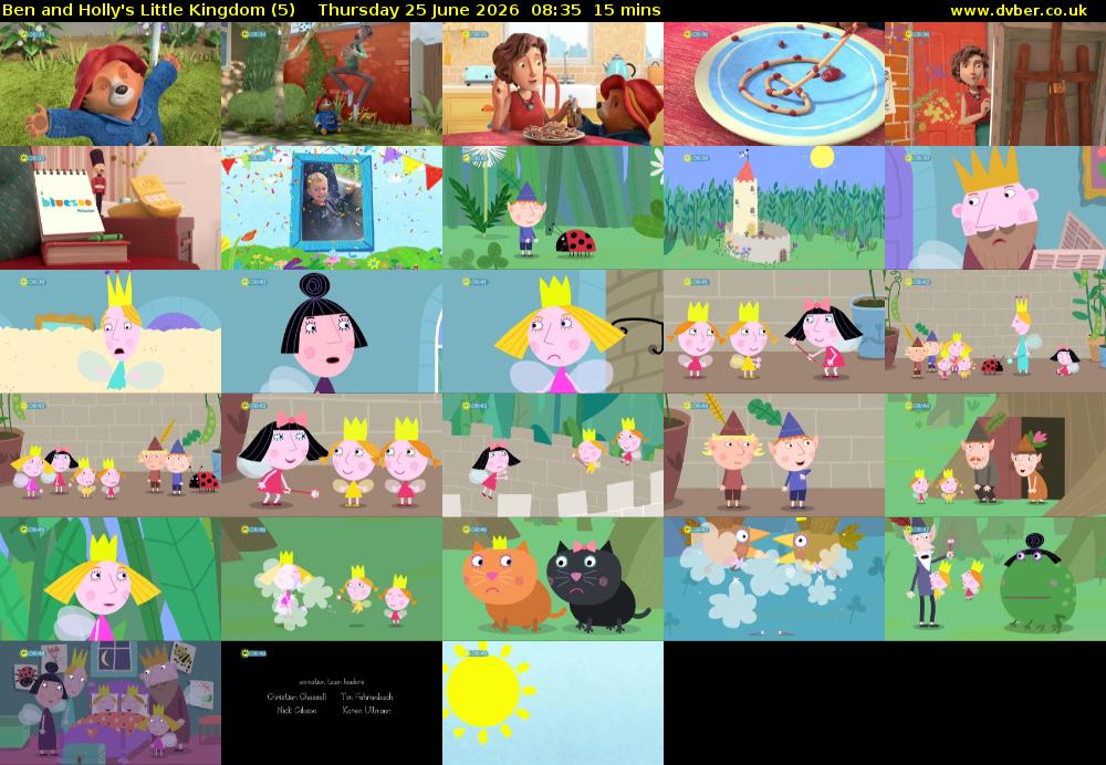 Ben and Holly's Little Kingdom (5) Thursday 25 June 2026 08:35 - 08:50