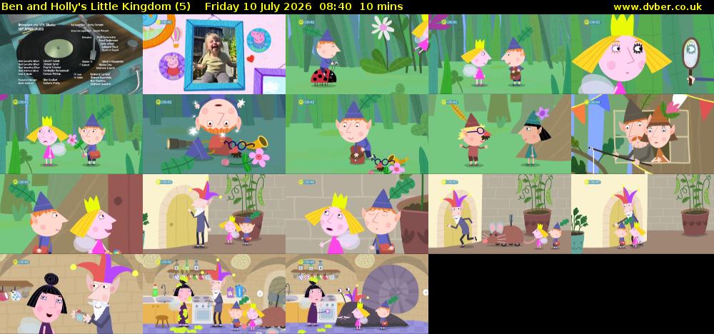 Ben and Holly's Little Kingdom (5) Friday 10 July 2026 08:40 - 08:50