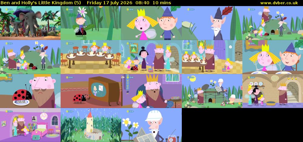 Ben and Holly's Little Kingdom (5) Friday 17 July 2026 08:40 - 08:50