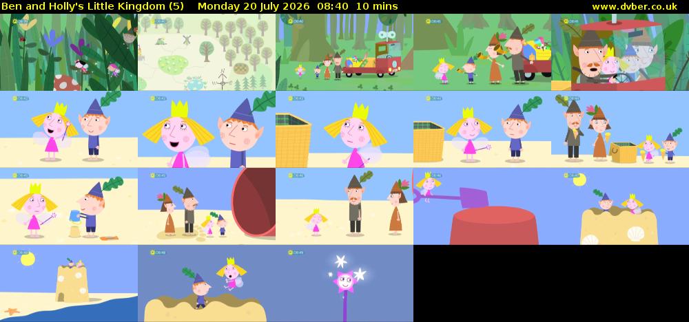 Ben and Holly's Little Kingdom (5) Monday 20 July 2026 08:40 - 08:50