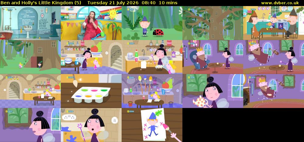 Ben and Holly's Little Kingdom (5) Tuesday 21 July 2026 08:40 - 08:50