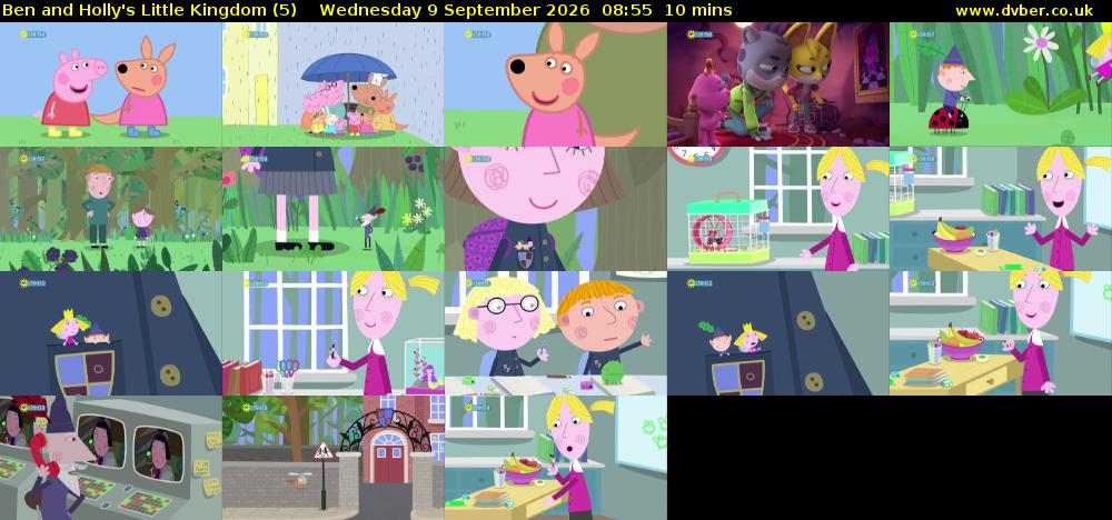 Ben and Holly's Little Kingdom (5) Wednesday 9 September 2026 08:55 - 09:05