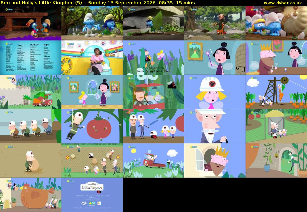 Ben and Holly's Little Kingdom (5) Sunday 13 September 2026 08:35 - 08:50
