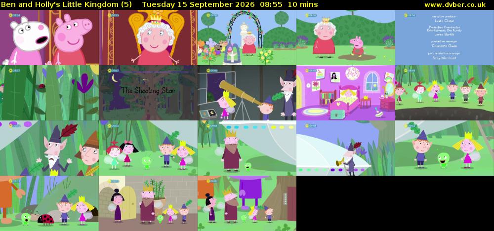 Ben and Holly's Little Kingdom (5) Tuesday 15 September 2026 08:55 - 09:05