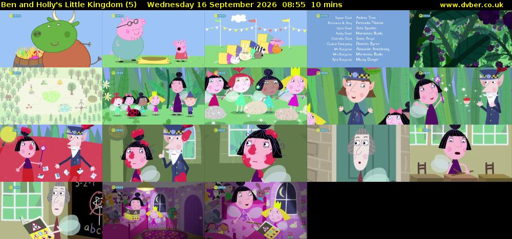 Ben and Holly's Little Kingdom (5) Wednesday 16 September 2026 08:55 - 09:05