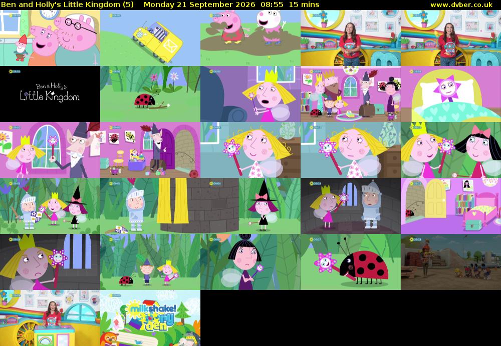 Ben and Holly's Little Kingdom (5) Monday 21 September 2026 08:55 - 09:10