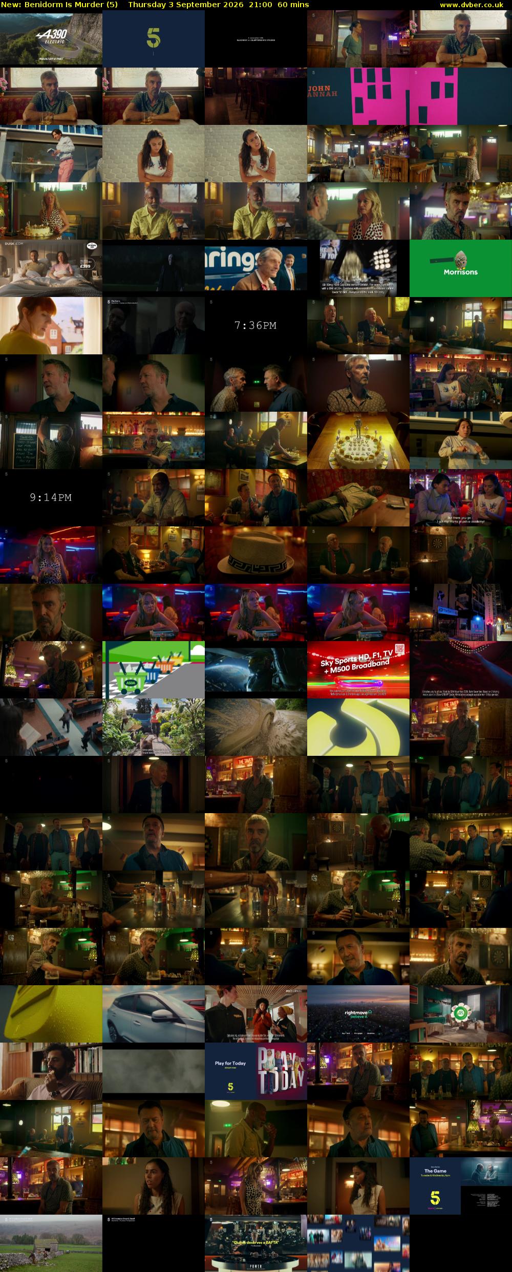 Benidorm Is Murder (5) Thursday 3 September 2026 21:00 - 22:00