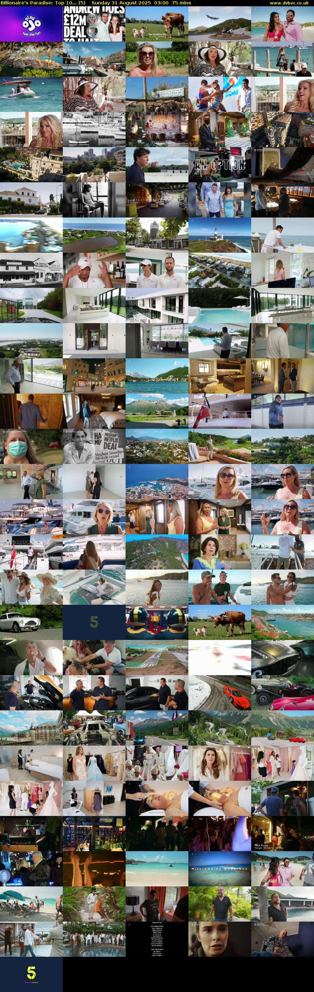 Billionaire's Paradise: Top 10... (5) Sunday 31 August 2025 03:00 - 04:15