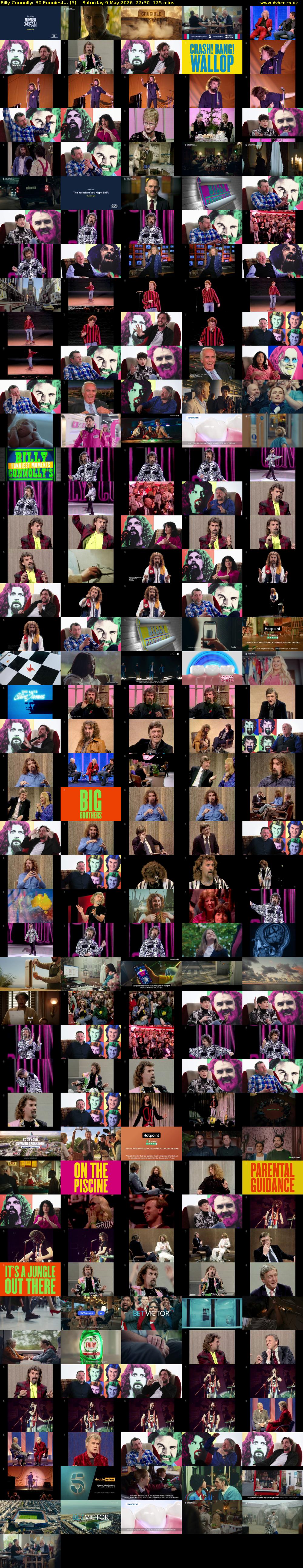 Billy Connolly: 30 Funniest... (5) Saturday 9 May 2026 22:30 - 00:35