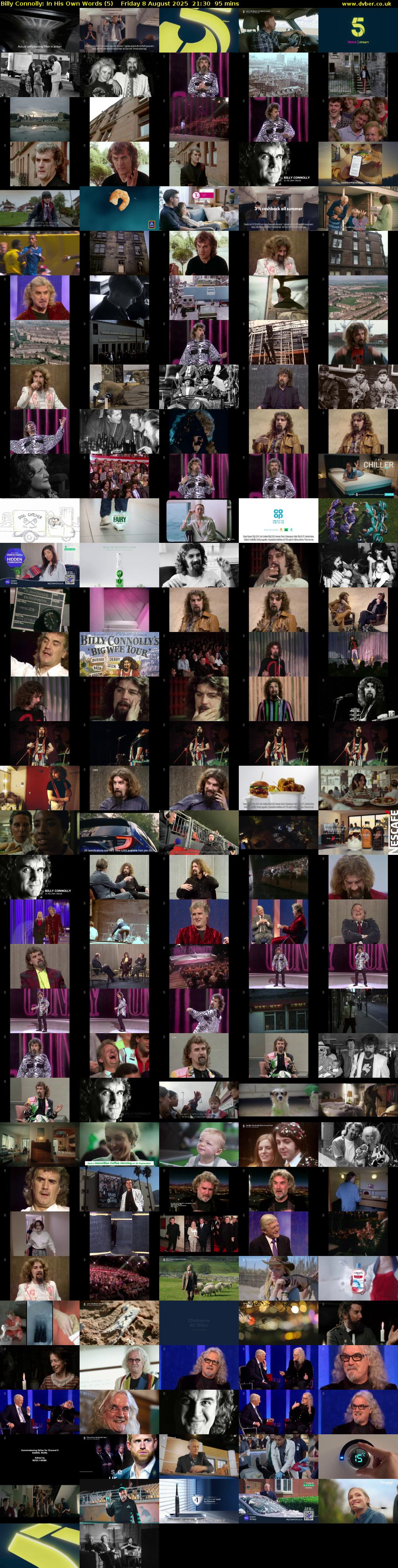 Billy Connolly: In His Own Words (5) Friday 8 August 2025 21:30 - 23:05