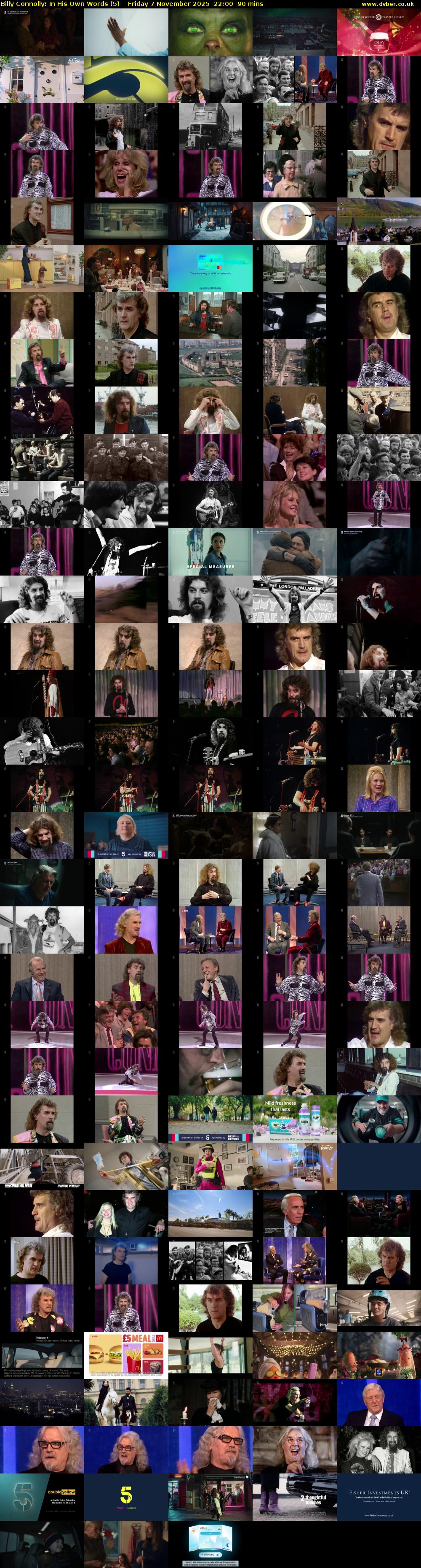 Billy Connolly: In His Own Words (5) Friday 7 November 2025 22:00 - 23:30