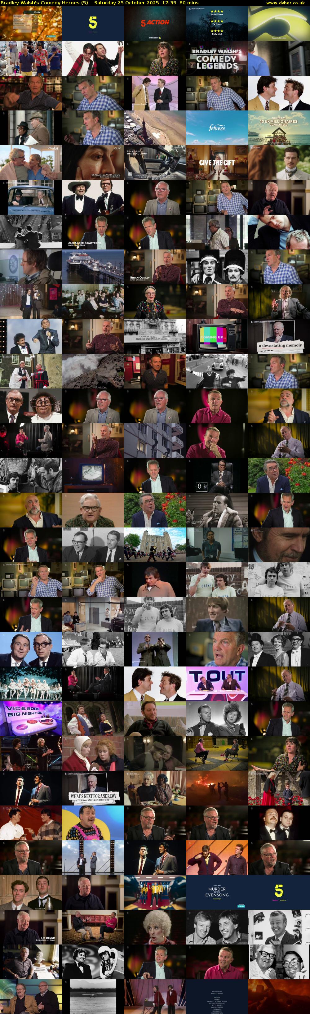 Bradley Walsh's Comedy Heroes (5) Saturday 25 October 2025 17:35 - 18:55