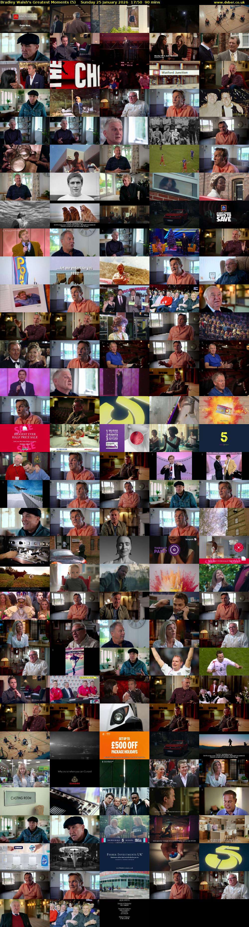 Bradley Walsh's Greatest Moments (5) Sunday 25 January 2026 17:50 - 19:20