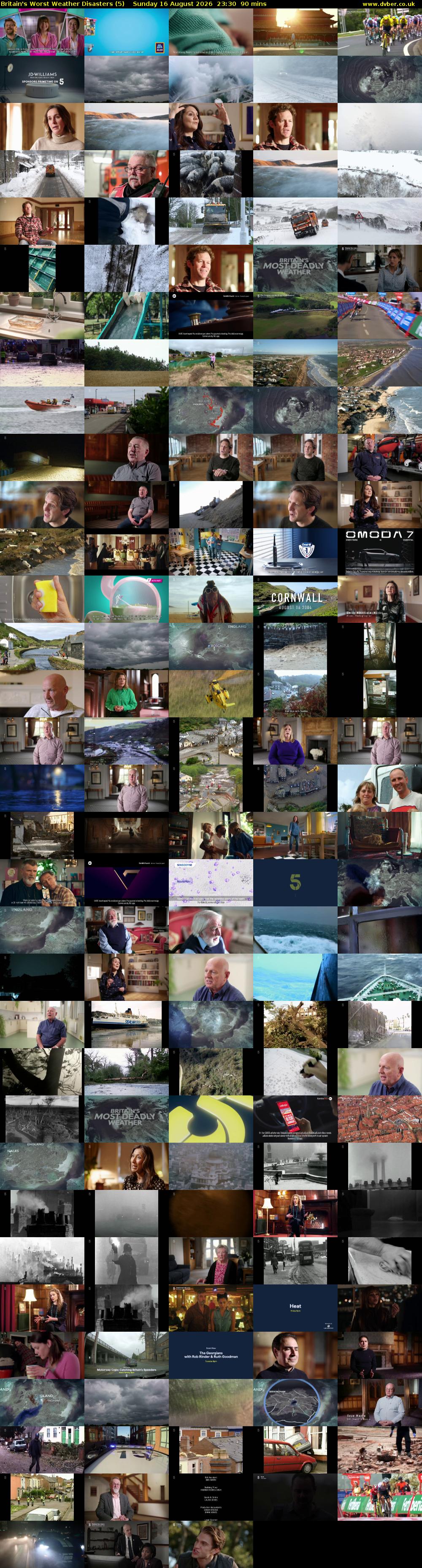 Britain's Worst Weather Disasters (5) Sunday 16 August 2026 23:30 - 01:00