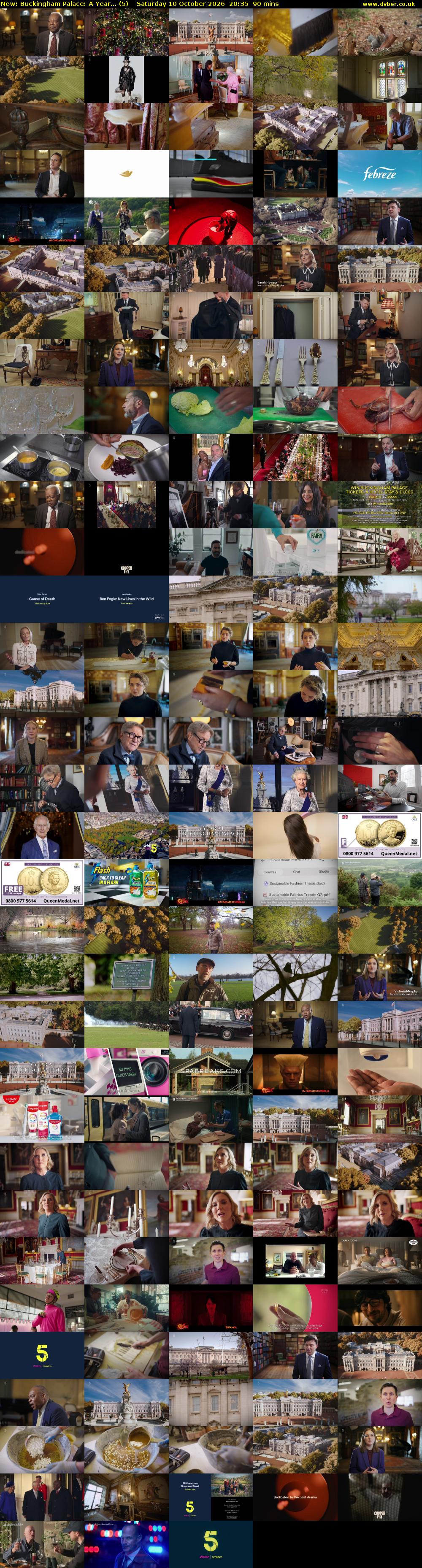 Buckingham Palace: A Year... (5) Saturday 10 October 2026 20:35 - 22:05