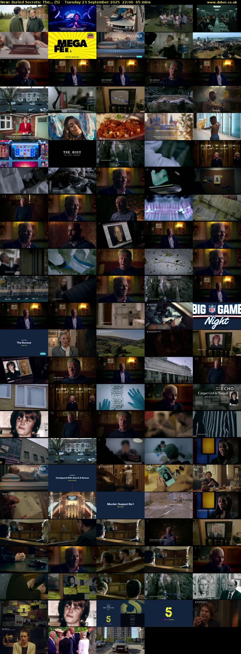 Buried Secrets: The... (5) Tuesday 23 September 2025 22:00 - 23:05