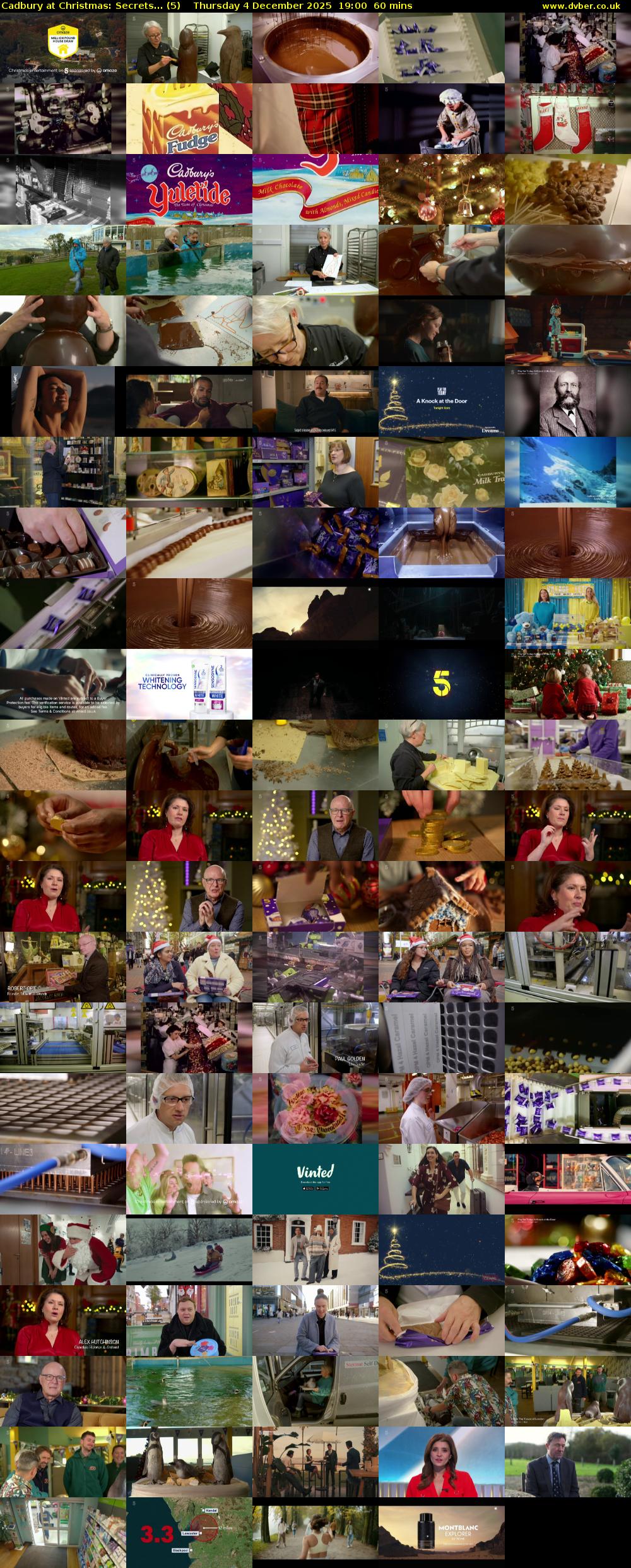 Cadbury at Christmas: Secrets... (5) Thursday 4 December 2025 19:00 - 20:00