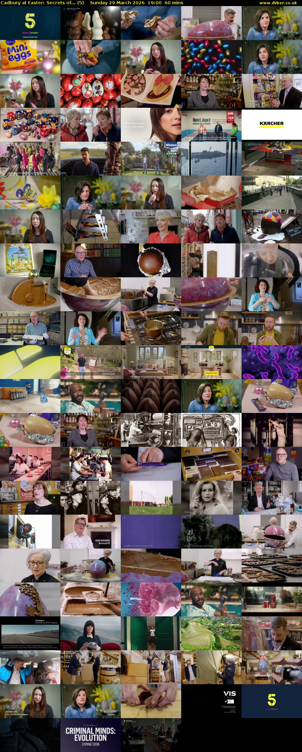 Cadbury at Easter: Secrets of... (5) Sunday 29 March 2026 19:00 - 20:00