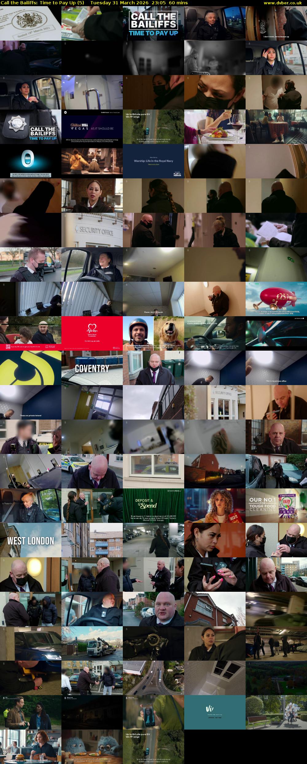 Call the Bailiffs: Time to Pay Up (5) Tuesday 31 March 2026 23:05 - 00:05