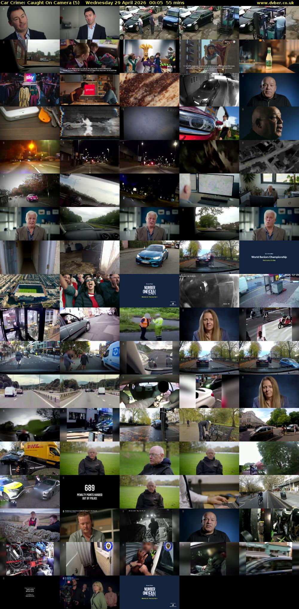 Car Crime: Caught On Camera (5) Wednesday 29 April 2026 00:05 - 01:00