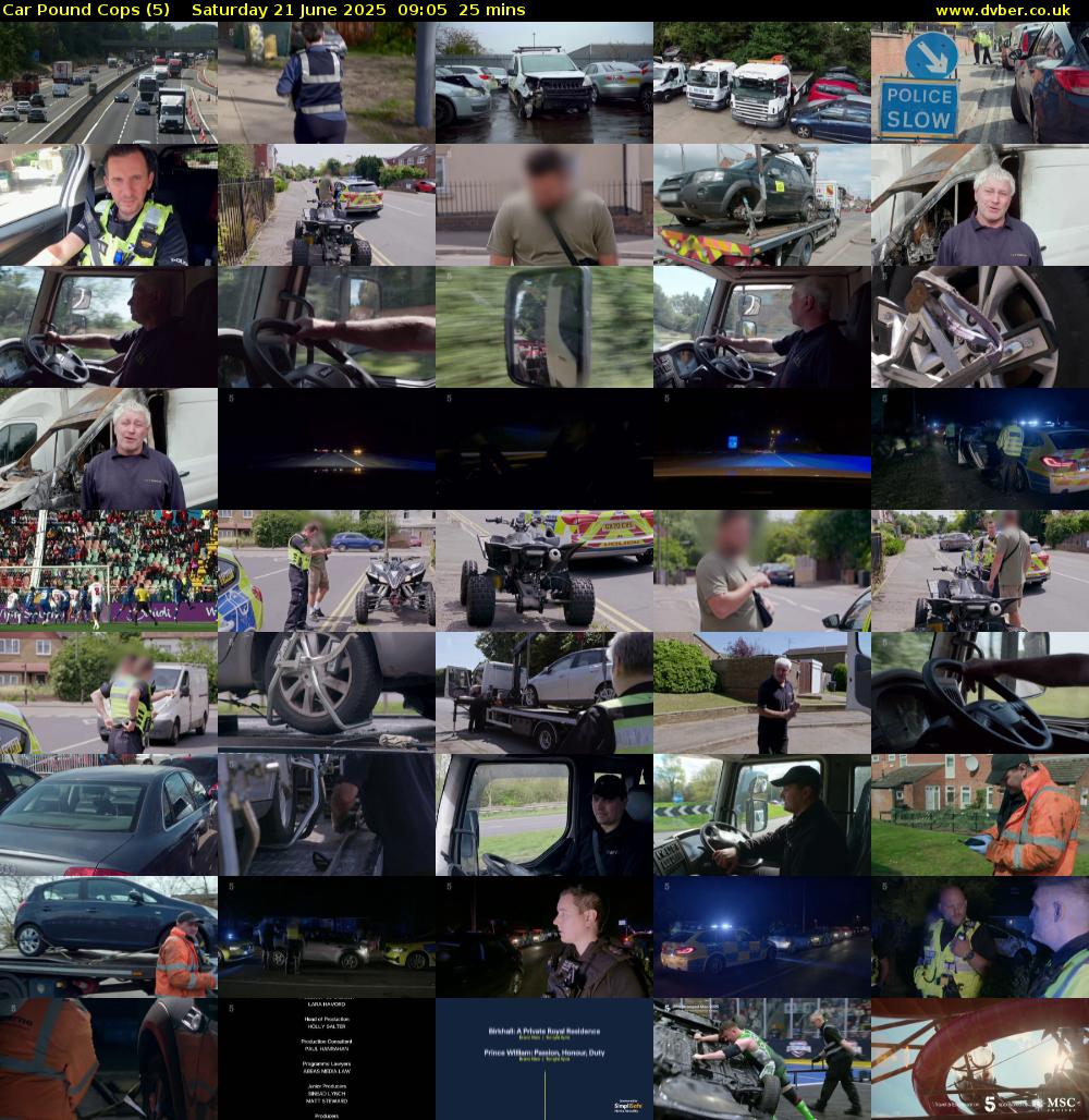 Car Pound Cops (5) Saturday 21 June 2025 09:05 - 09:30