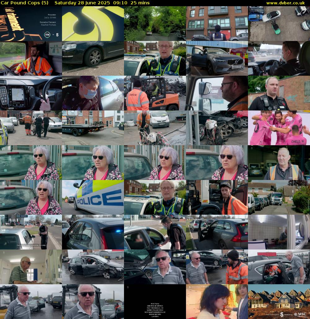 Car Pound Cops (5) Saturday 28 June 2025 09:10 - 09:35