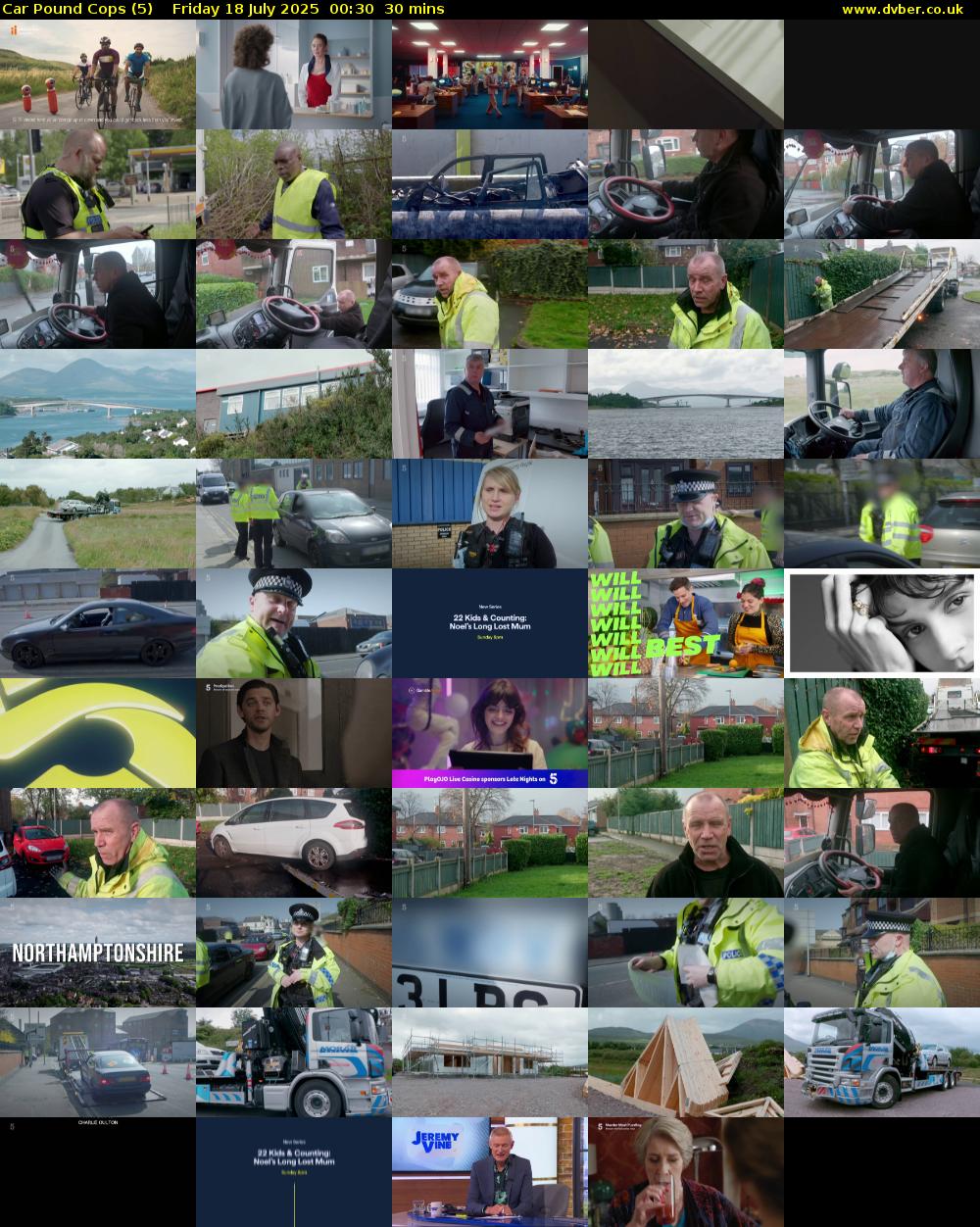 Car Pound Cops (5) Friday 18 July 2025 00:30 - 01:00