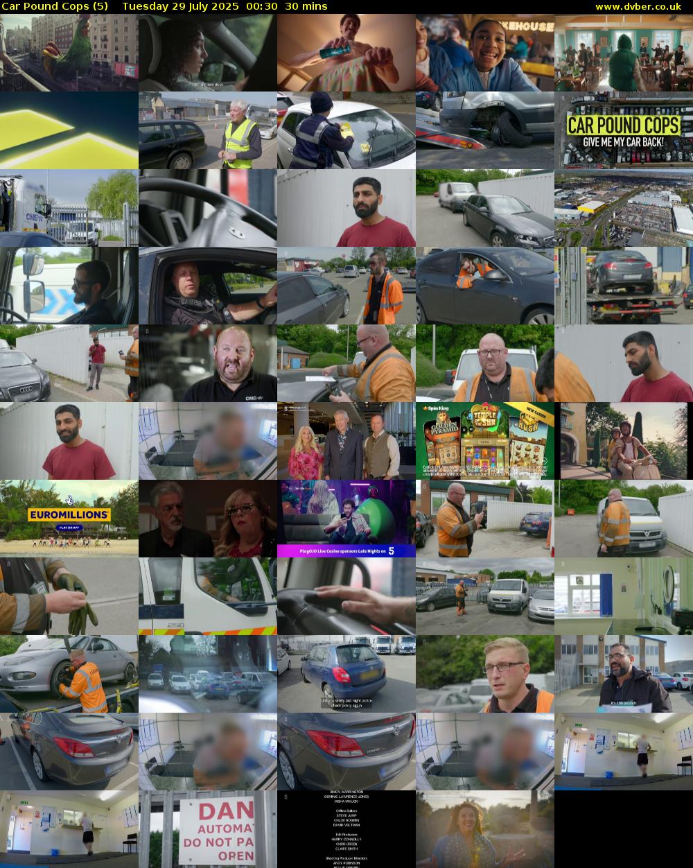 Car Pound Cops (5) Tuesday 29 July 2025 00:30 - 01:00