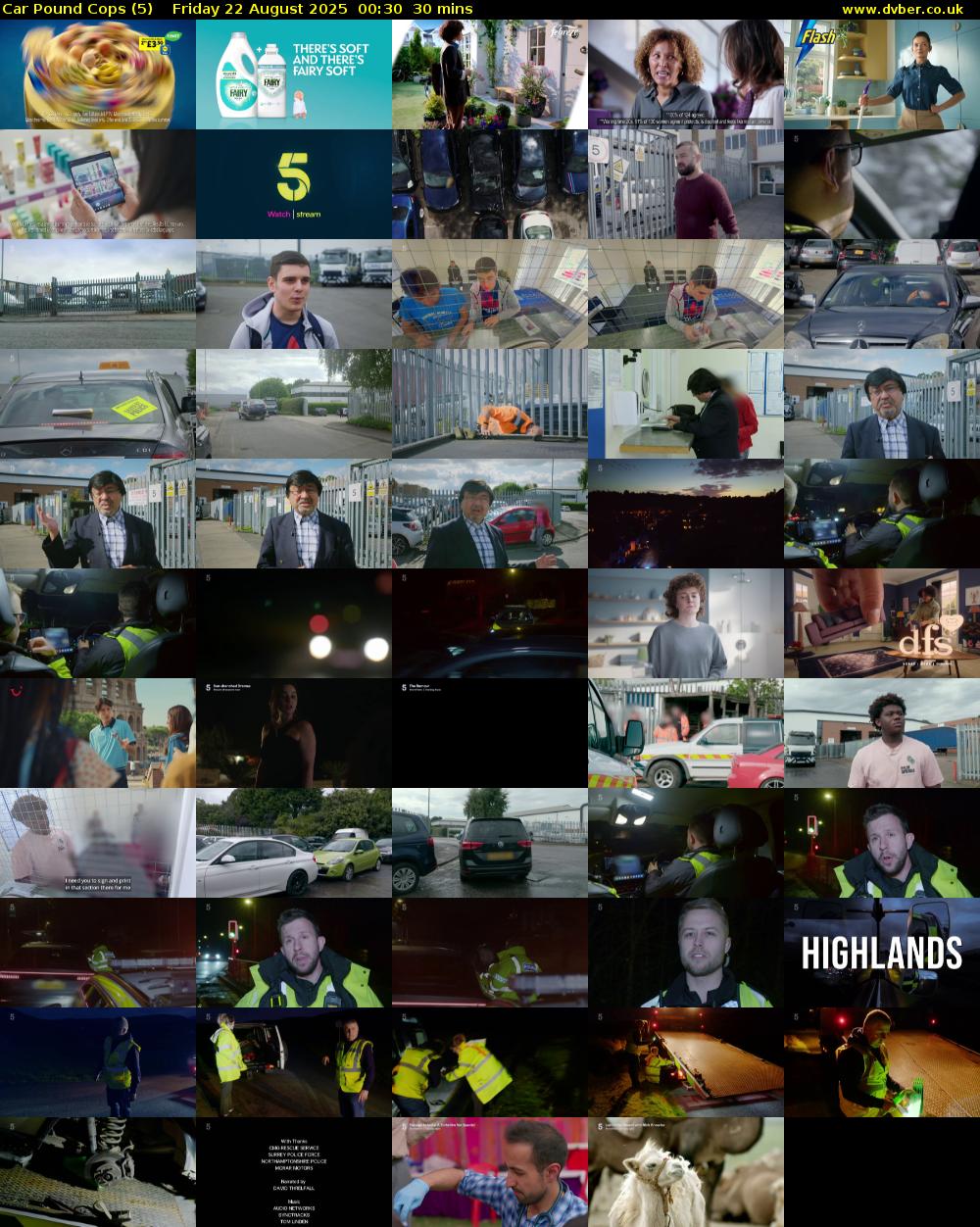 Car Pound Cops (5) Friday 22 August 2025 00:30 - 01:00