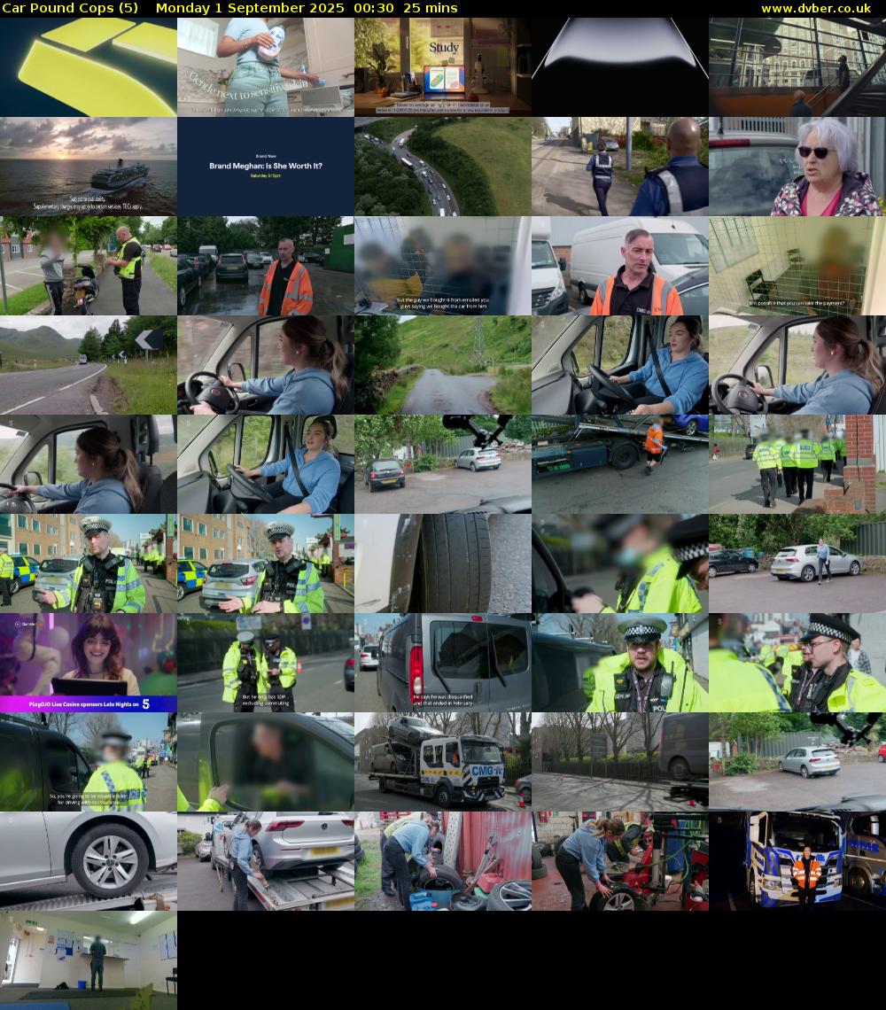 Car Pound Cops (5) Monday 1 September 2025 00:30 - 00:55