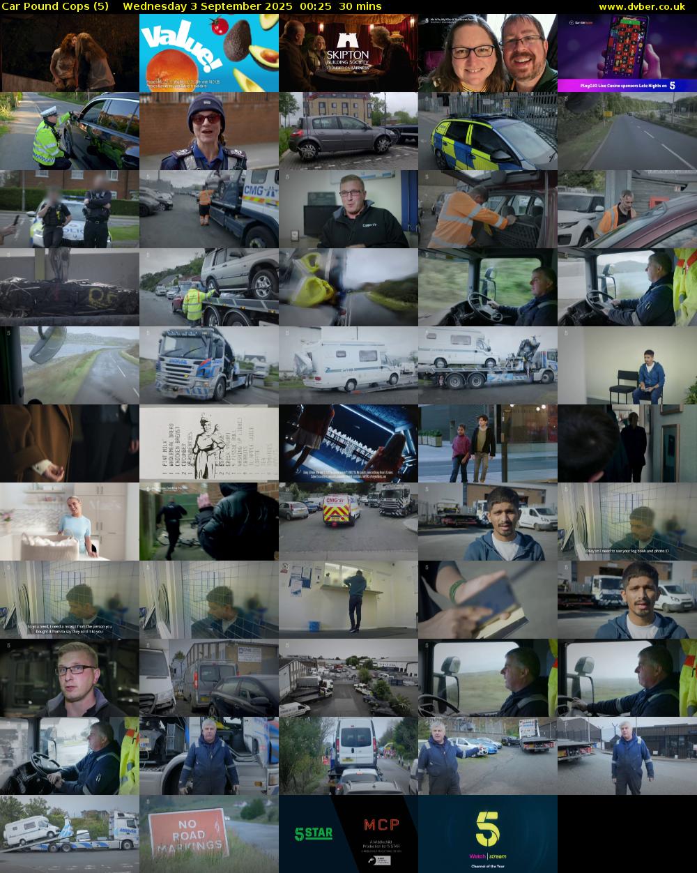 Car Pound Cops (5) Wednesday 3 September 2025 00:25 - 00:55