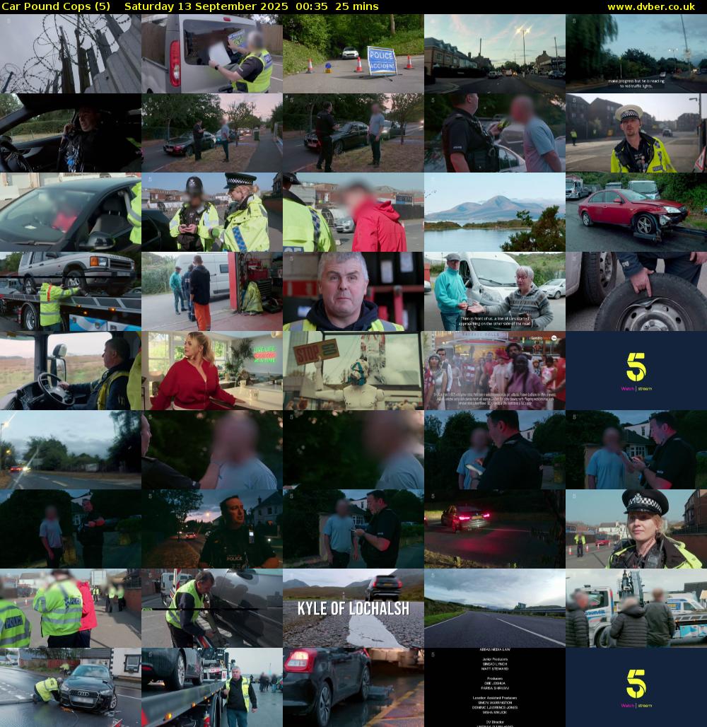 Car Pound Cops (5) Saturday 13 September 2025 00:35 - 01:00