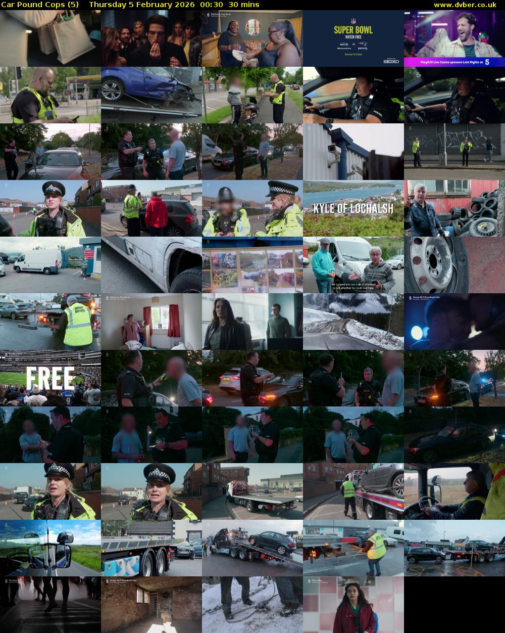 Car Pound Cops (5) Thursday 5 February 2026 00:30 - 01:00