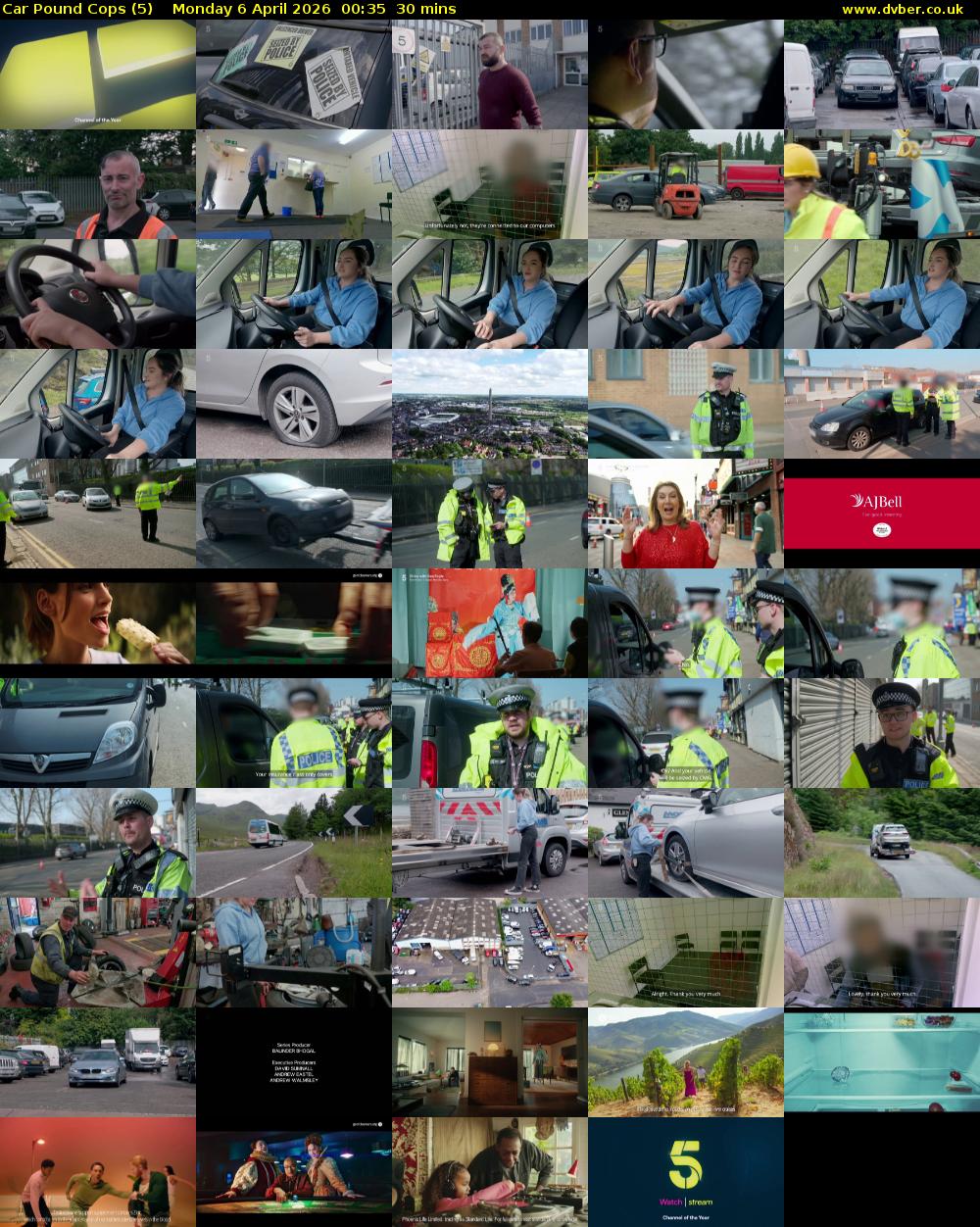 Car Pound Cops (5) Monday 6 April 2026 00:35 - 01:05