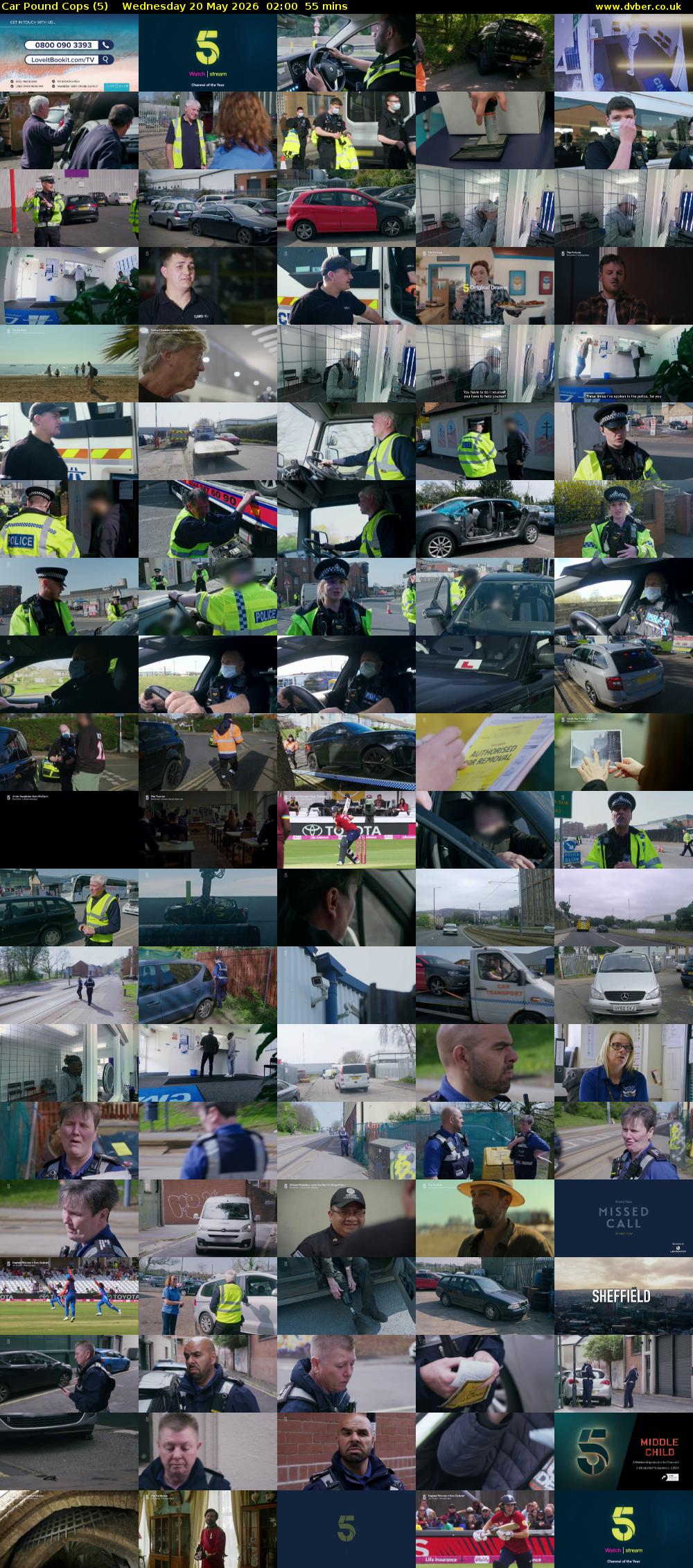 Car Pound Cops (5) Wednesday 20 May 2026 02:00 - 02:55