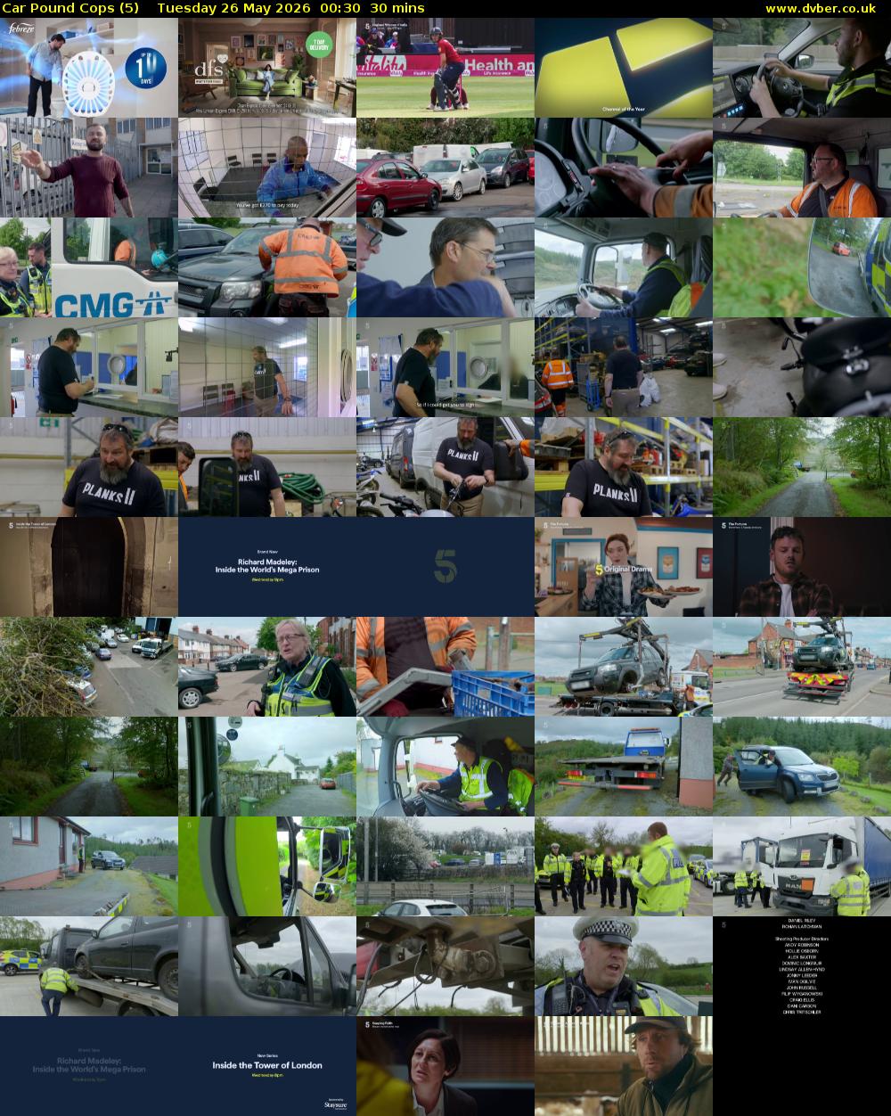 Car Pound Cops (5) Tuesday 26 May 2026 00:30 - 01:00