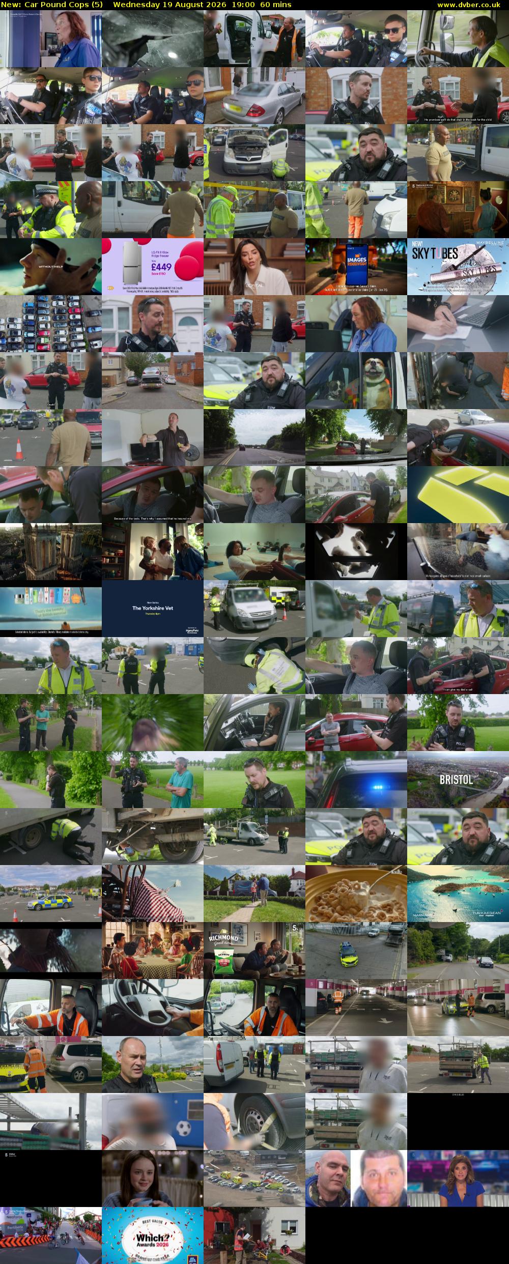 Car Pound Cops (5) Wednesday 19 August 2026 19:00 - 20:00