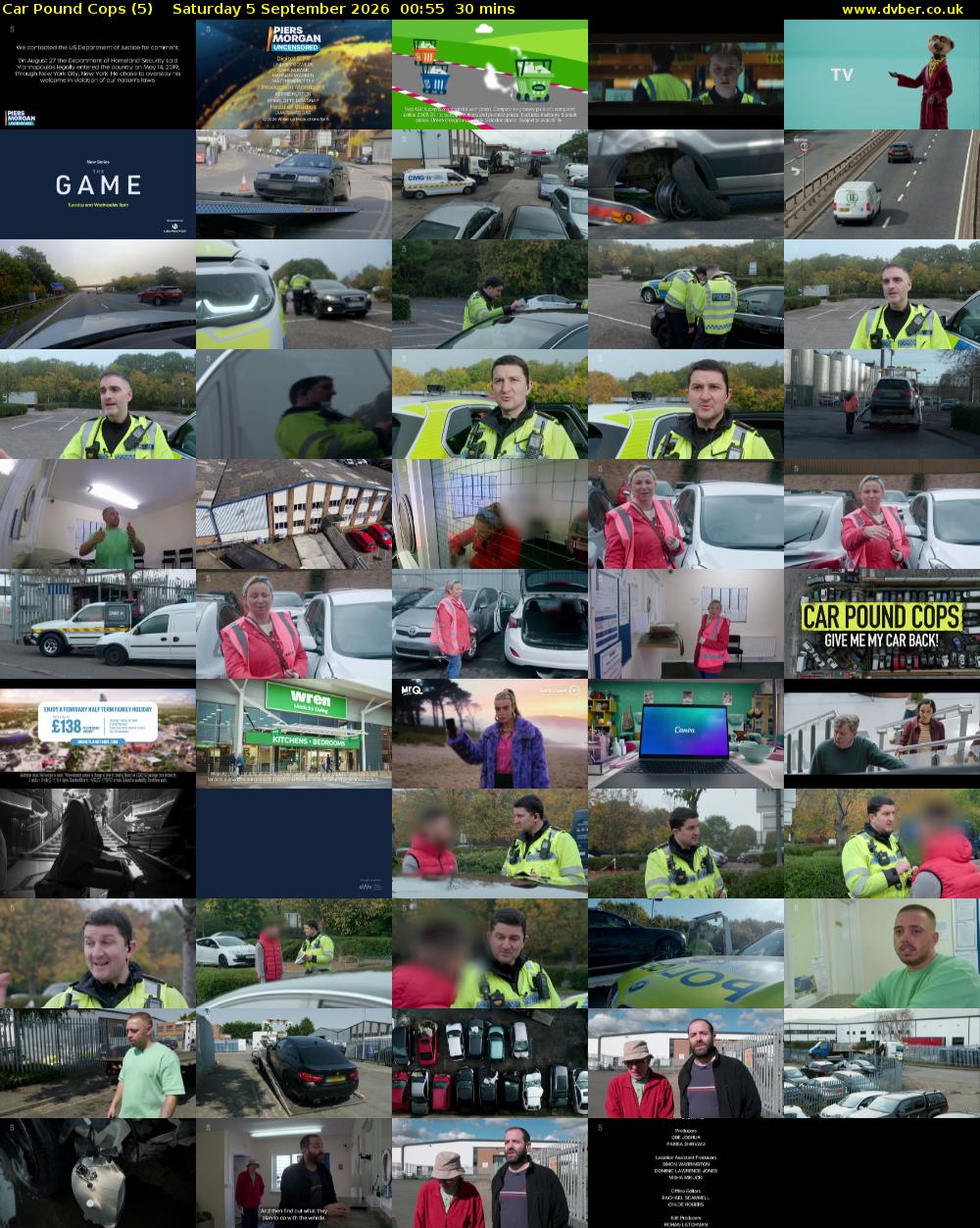 Car Pound Cops (5) Saturday 5 September 2026 00:55 - 01:25