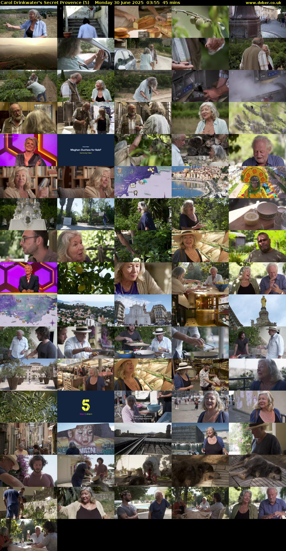Carol Drinkwater's Secret Provence (5) Monday 30 June 2025 03:55 - 04:40