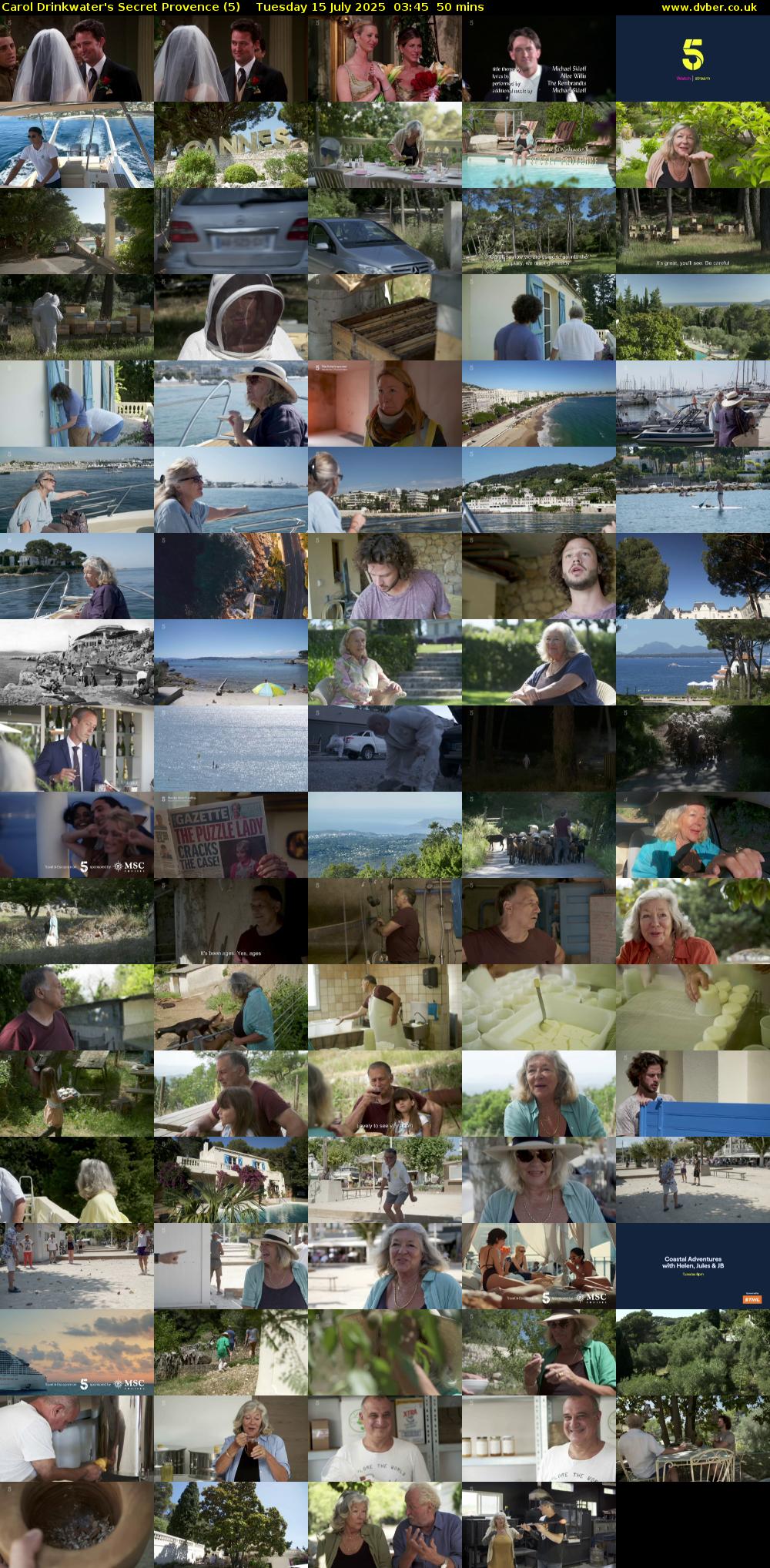 Carol Drinkwater's Secret Provence (5) Tuesday 15 July 2025 03:45 - 04:35
