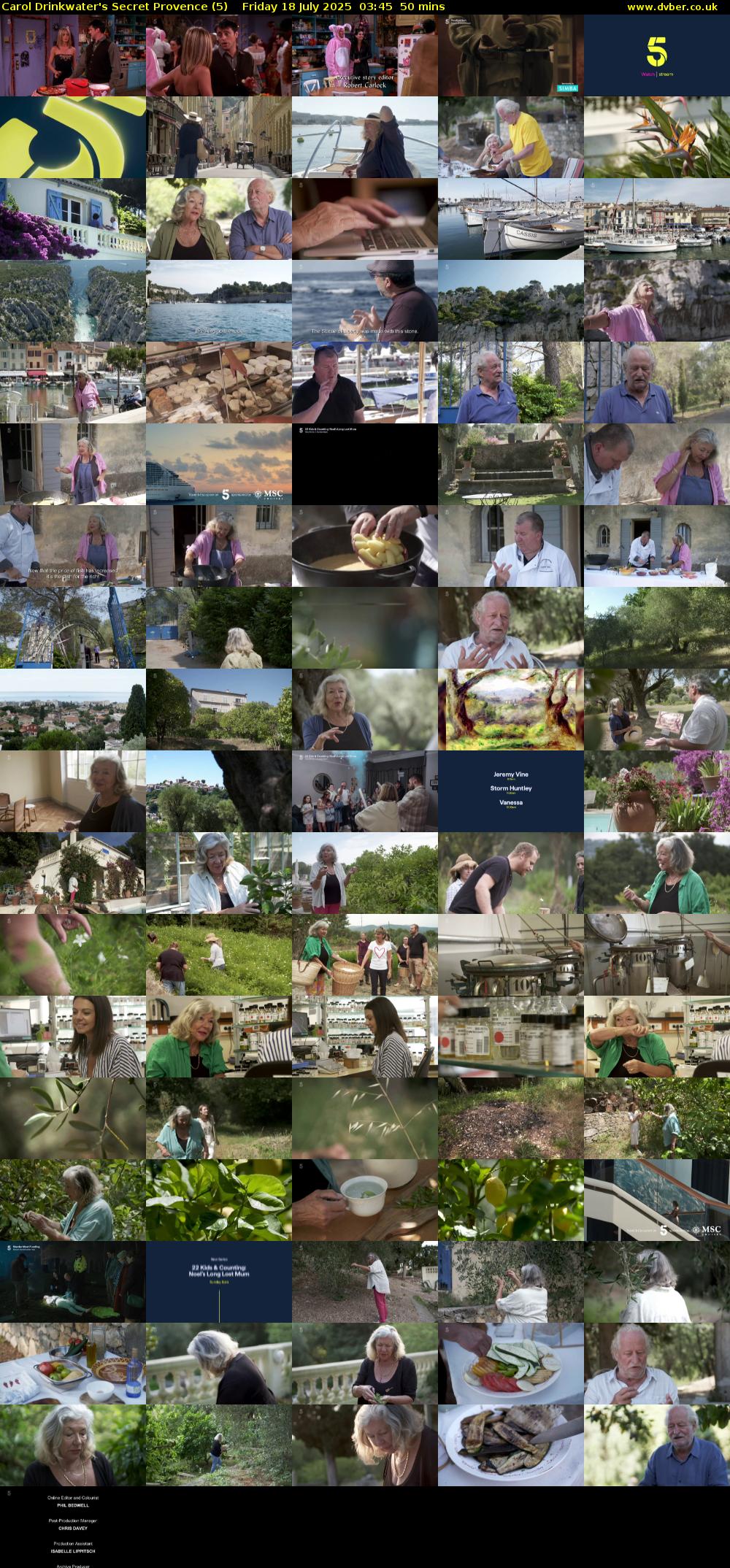 Carol Drinkwater's Secret Provence (5) Friday 18 July 2025 03:45 - 04:35