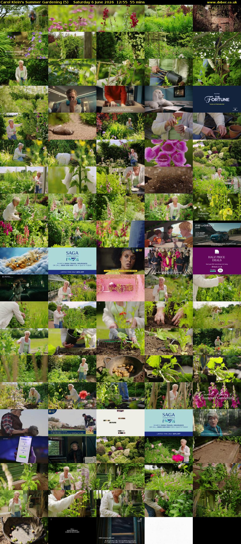 Carol Klein's Summer Gardening (5) Saturday 6 June 2026 12:55 - 13:50