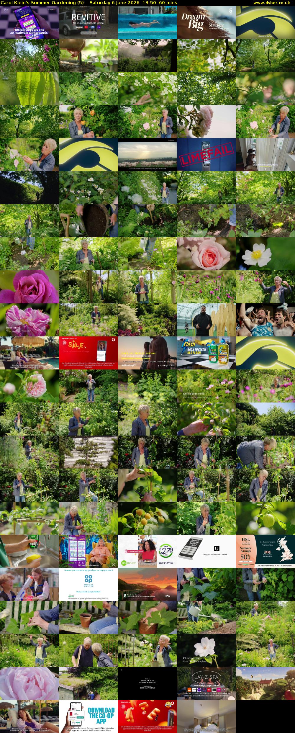 Carol Klein's Summer Gardening (5) Saturday 6 June 2026 13:50 - 14:50