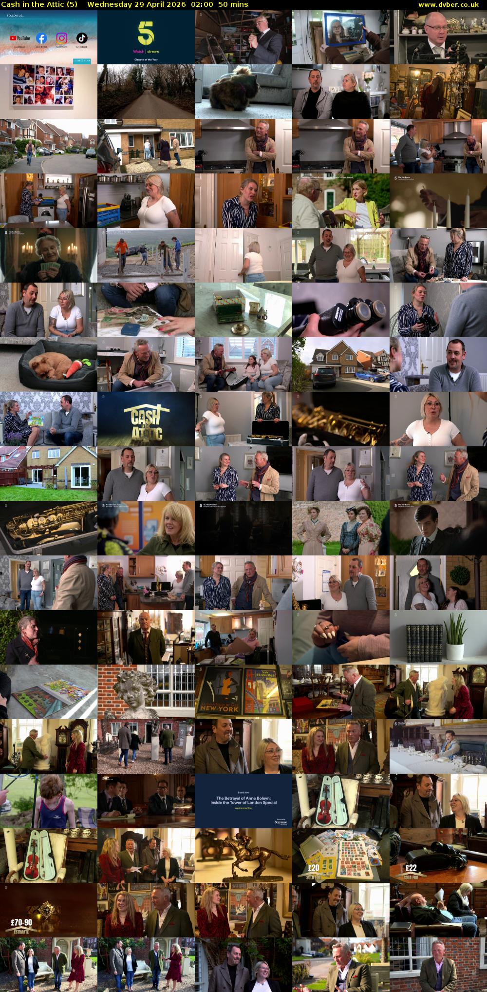 Cash in the Attic (5) Wednesday 29 April 2026 02:00 - 02:50