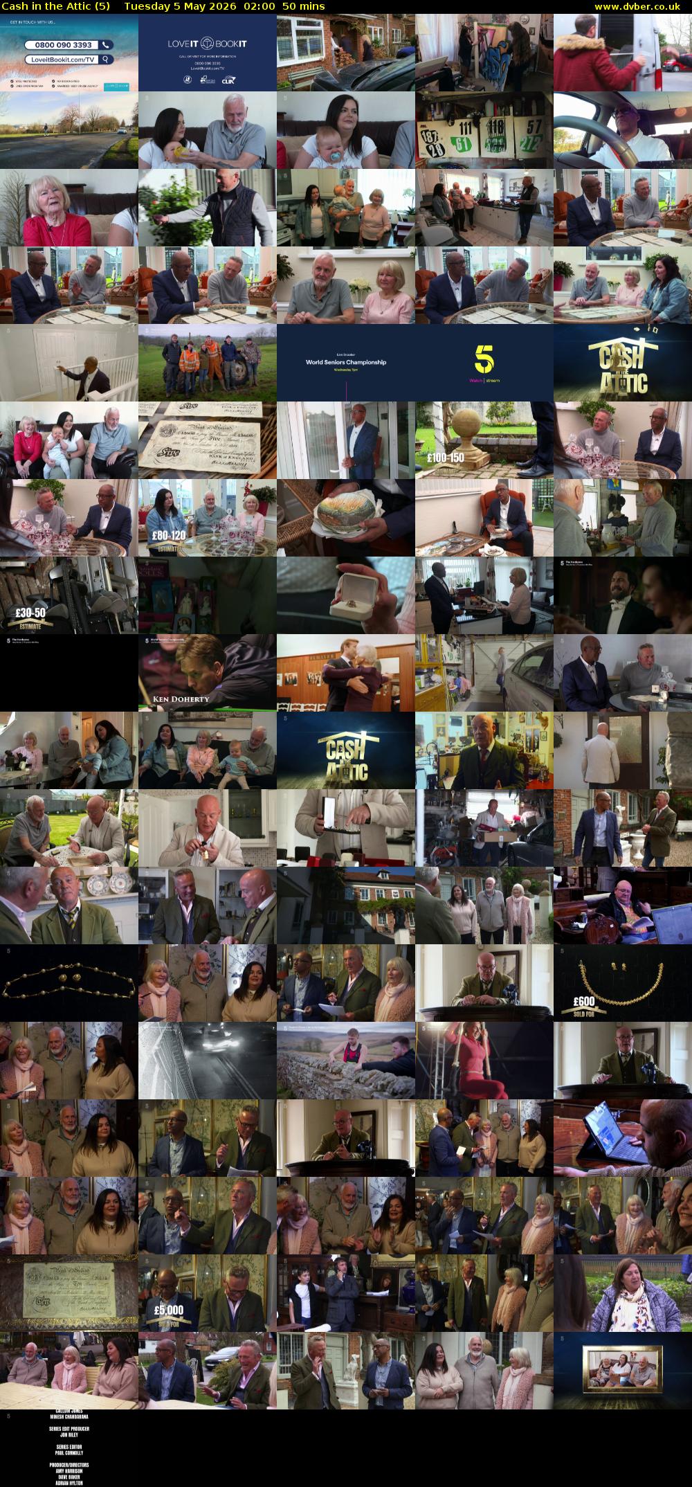 Cash in the Attic (5) Tuesday 5 May 2026 02:00 - 02:50