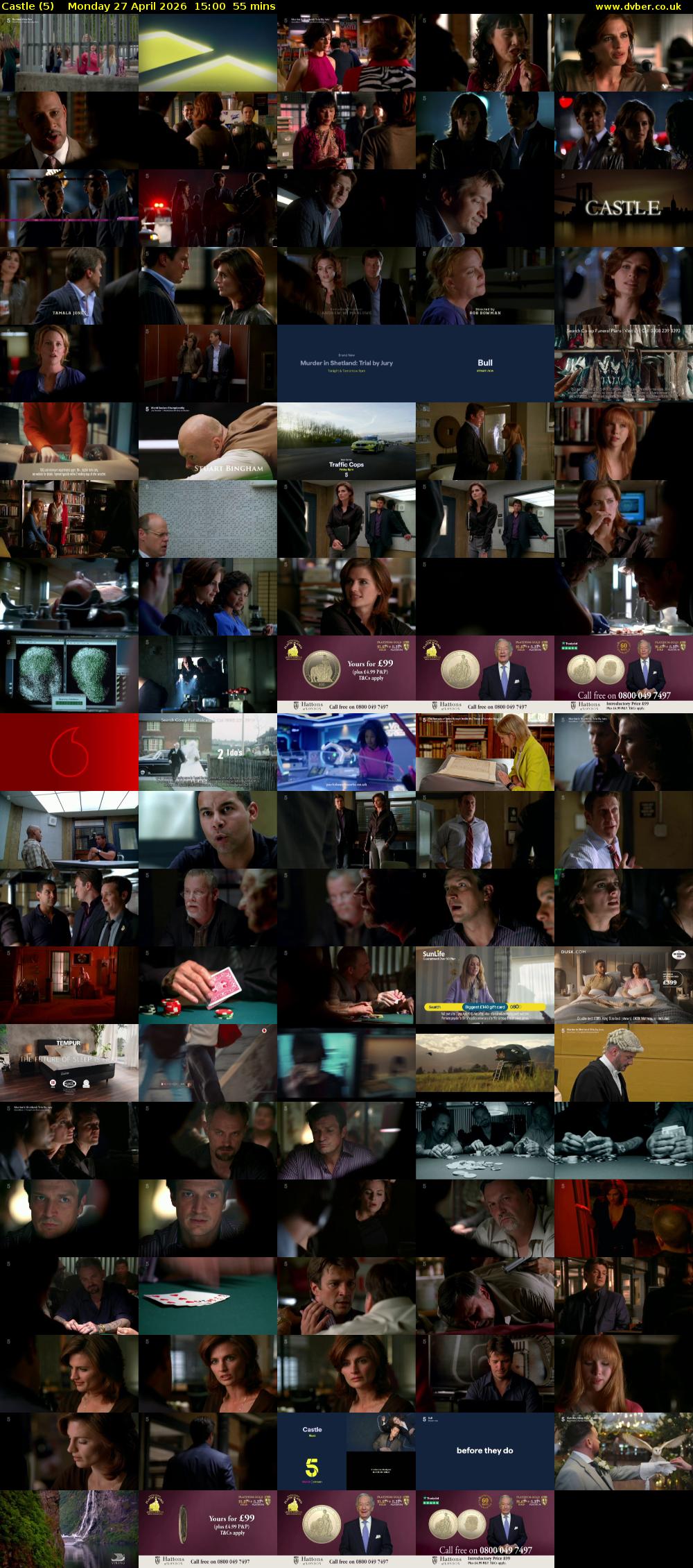 Castle (5) Monday 27 April 2026 15:00 - 15:55