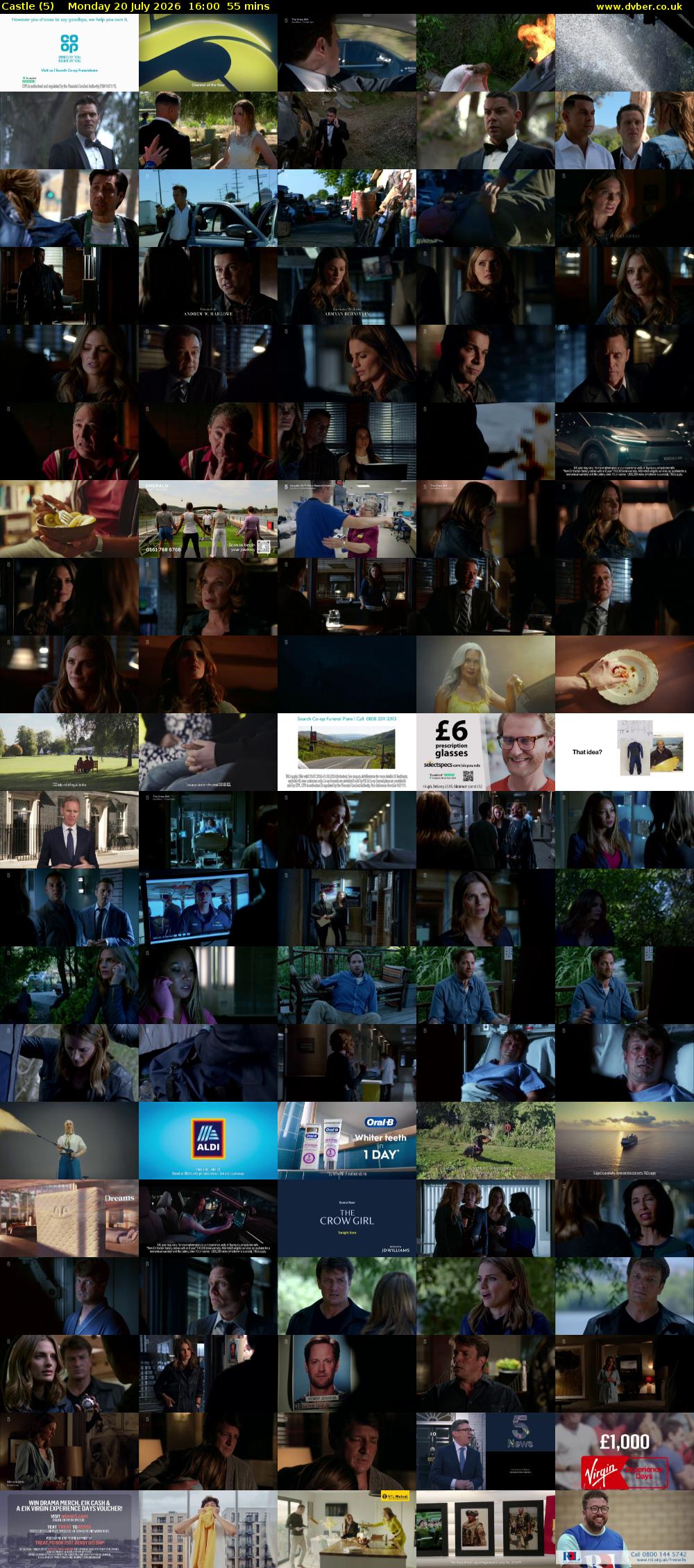 Castle (5) Monday 20 July 2026 16:00 - 16:55