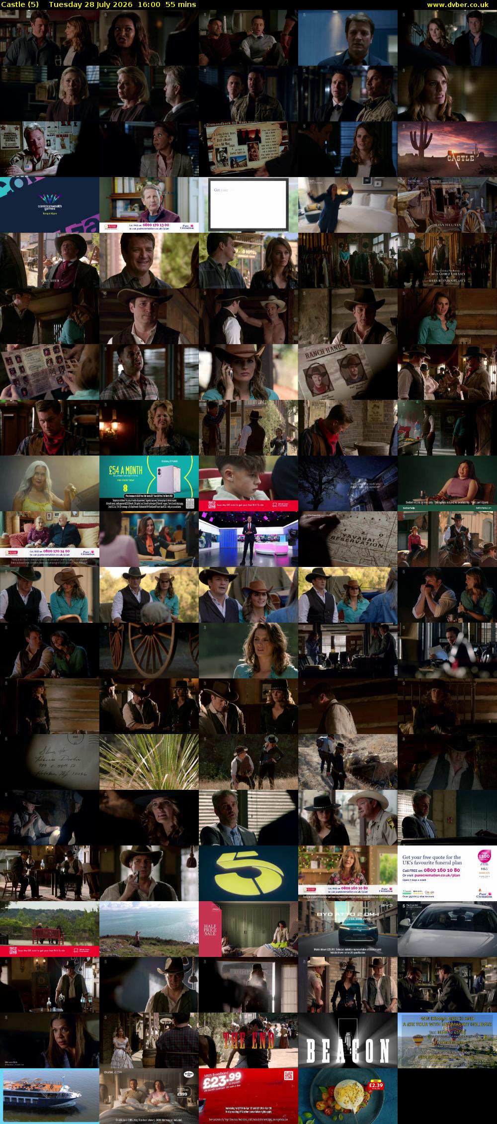 Castle (5) Tuesday 28 July 2026 16:00 - 16:55