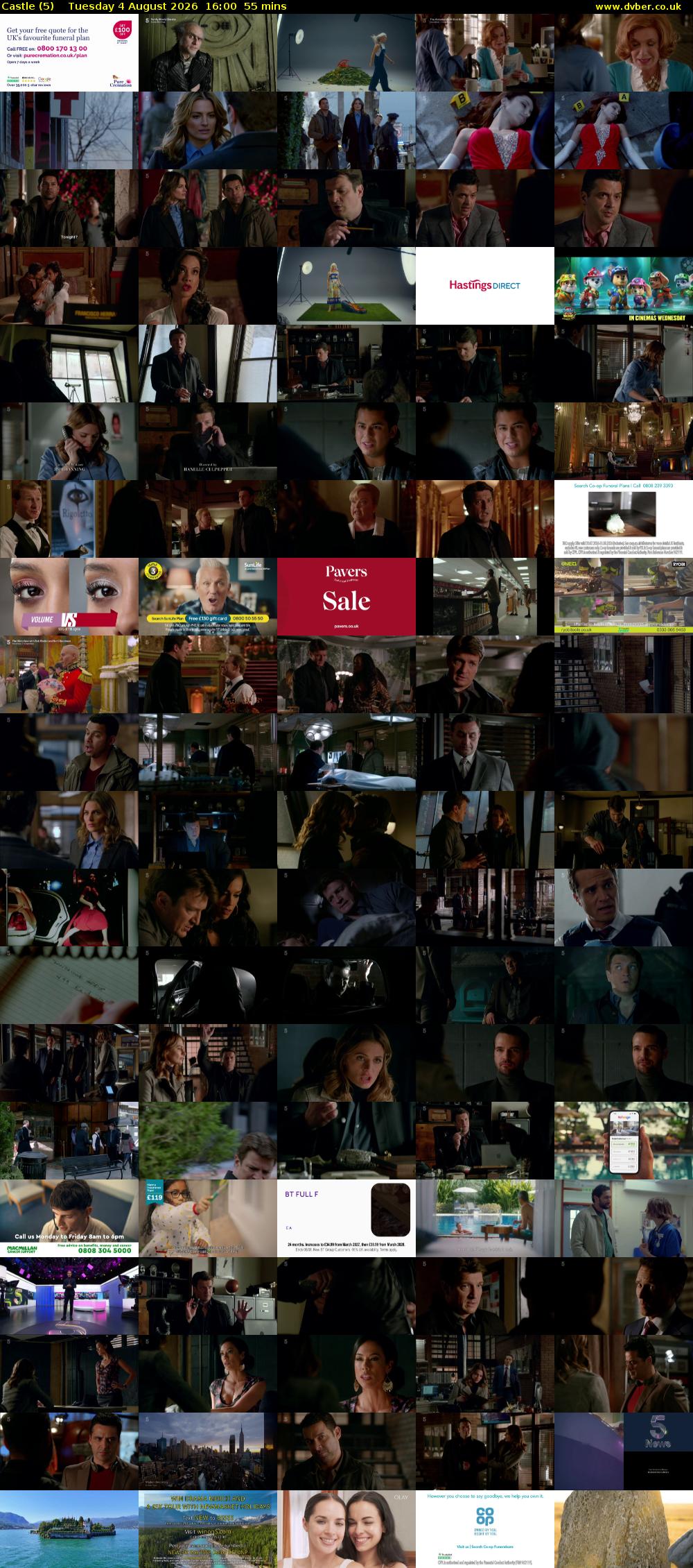 Castle (5) Tuesday 4 August 2026 16:00 - 16:55